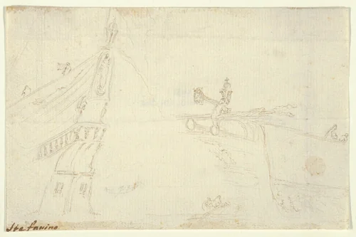Studies of Boats by Stefano della Bella, drawing, 1610-1664