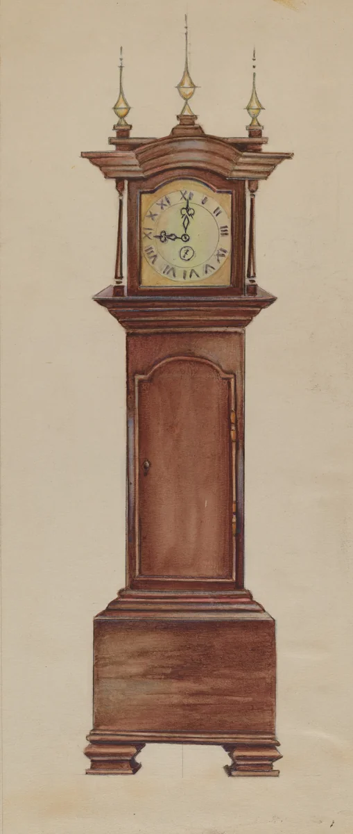 Clock by American 20th Century, index of american design, 1935-1942