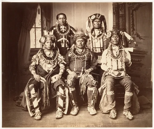 Otoe-Missouria Delegation by John K. Hillers, photograph, 1881