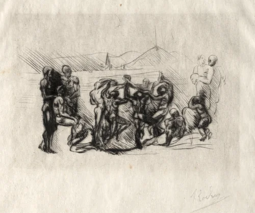 La Ronde by Auguste Rodin, print, 1878-1888