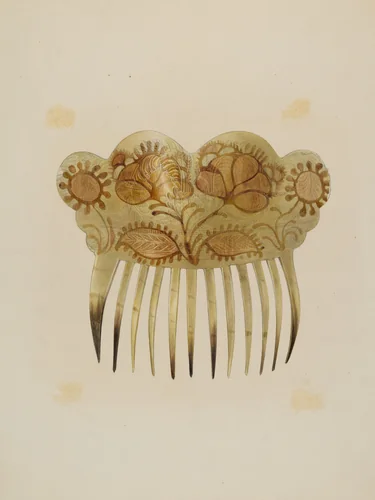 Comb by Hester Duany, index of american design, 1939