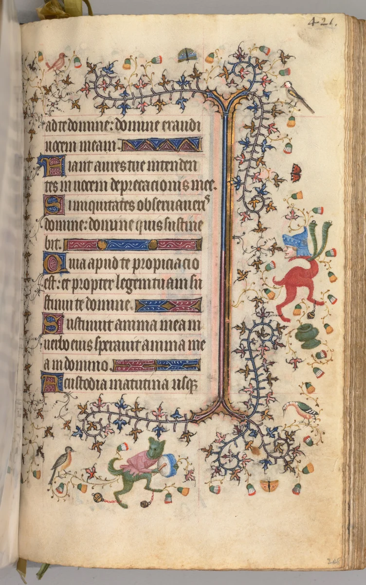 Hours of Charles the Noble, King of Navarre (1361-1425): fol. 205r, Text by Master of the Brussels Initials and Associates, book, 1400-1410