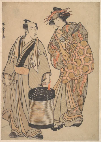 The Third Segawa Kikunojo as an Oiran by Katsukawa Shunshô (勝川春章), print, 1766-1786