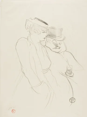 In Their Forties by Henri de Toulouse-Lautrec, print, 1893