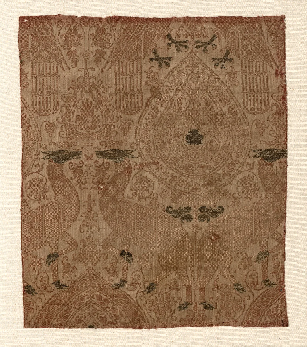 Fragment by Italy or Spain or the Middle East, textile, 1201-1300