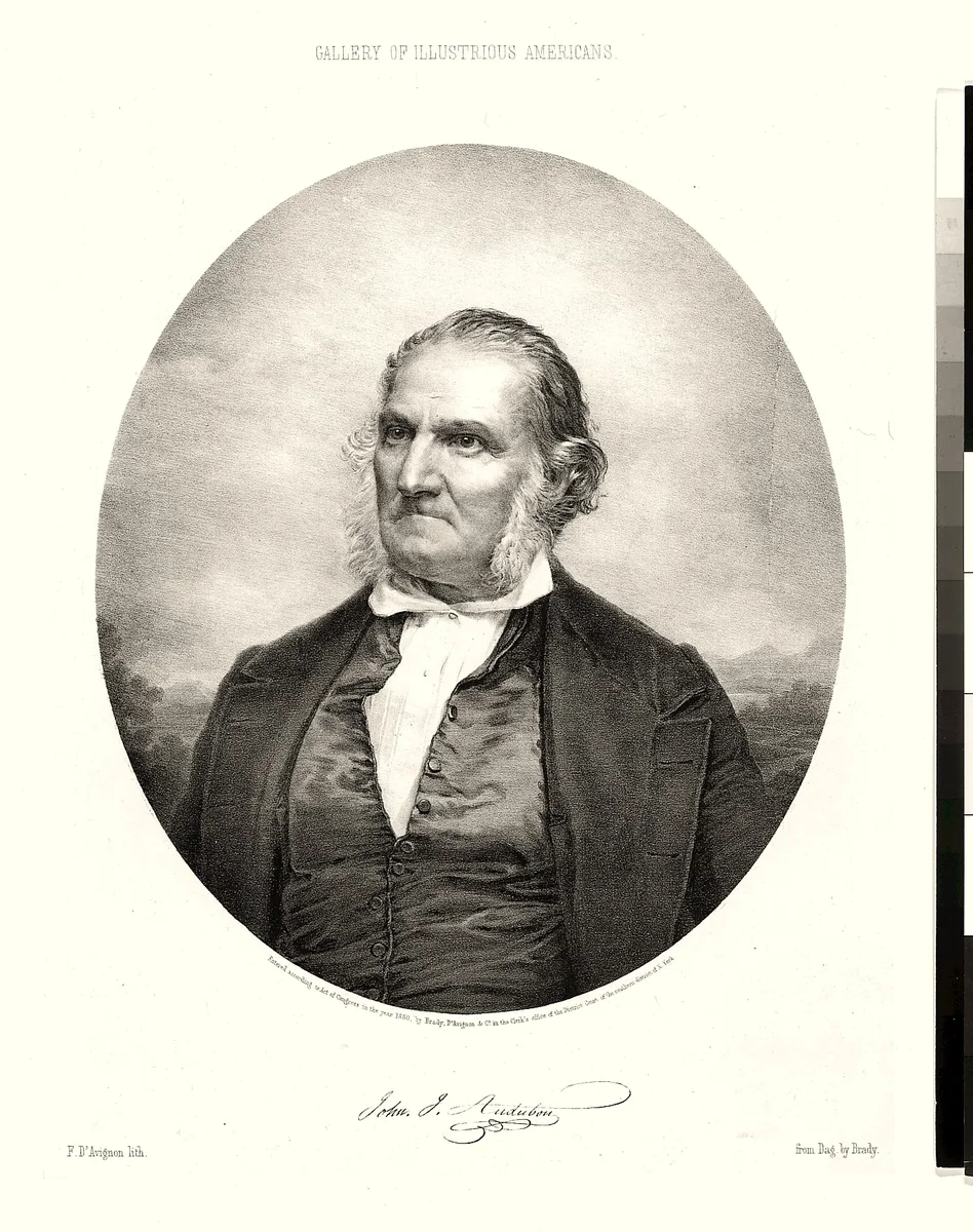 John James Audubon by Francis d' Avignon, print, 1850