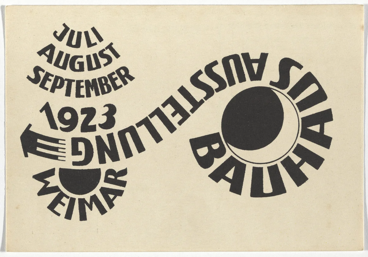 Bauhaus Ausstellung Weimar Juli - August - September 1923 by Ludwig Hirschfeld-Mack, design, 1923