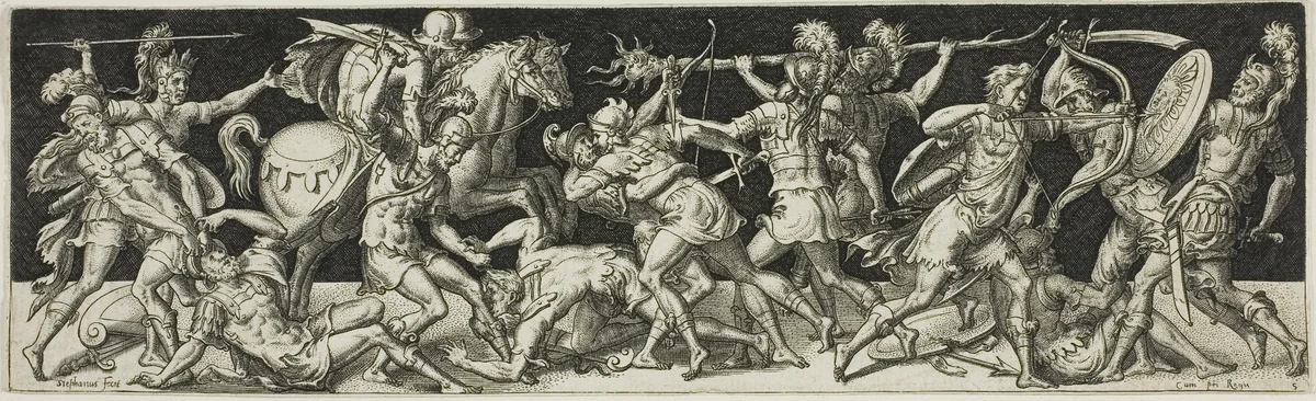 Combats and Triumphs by Etienne Delaune, print, 1538-1583