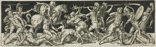 Combats and Triumphs by Etienne Delaune, print, 1538-1583