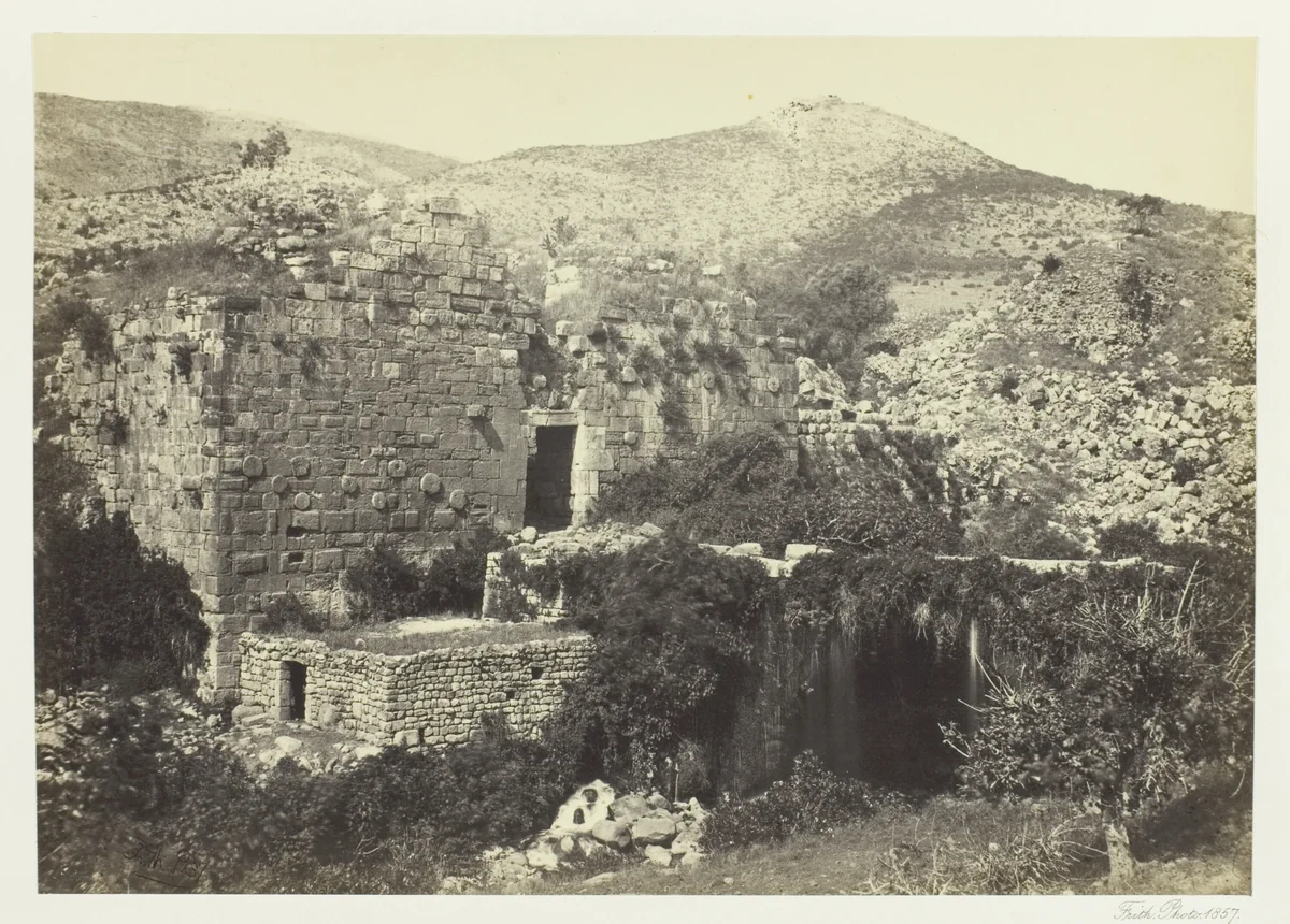 Banias, The Ancient Caesaria, Phillippi by Francis Frith, photograph, 1857