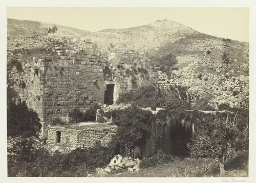 Banias, The Ancient Caesaria, Phillippi by Francis Frith, photograph, 1857
