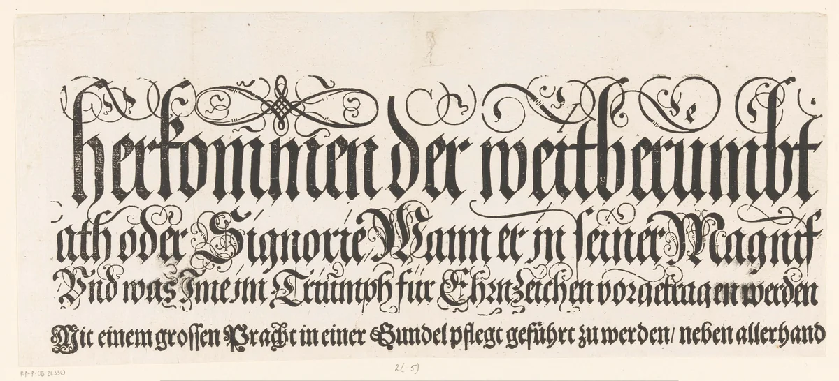 Titel van de Festa della Sensa (tweede gedeelte) by Jost Amman, print, 1697