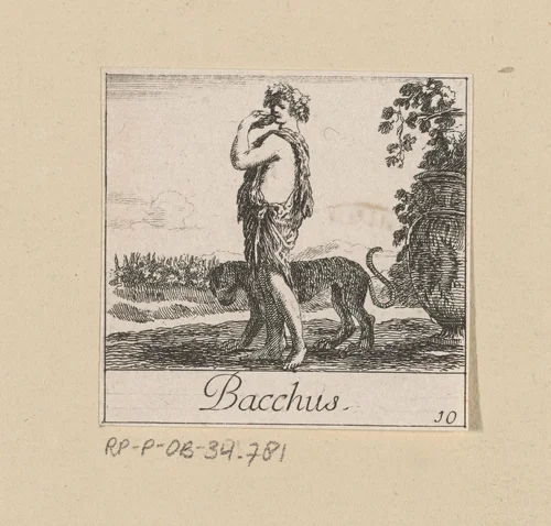 Bacchus by anonymous, print, 1620-1664