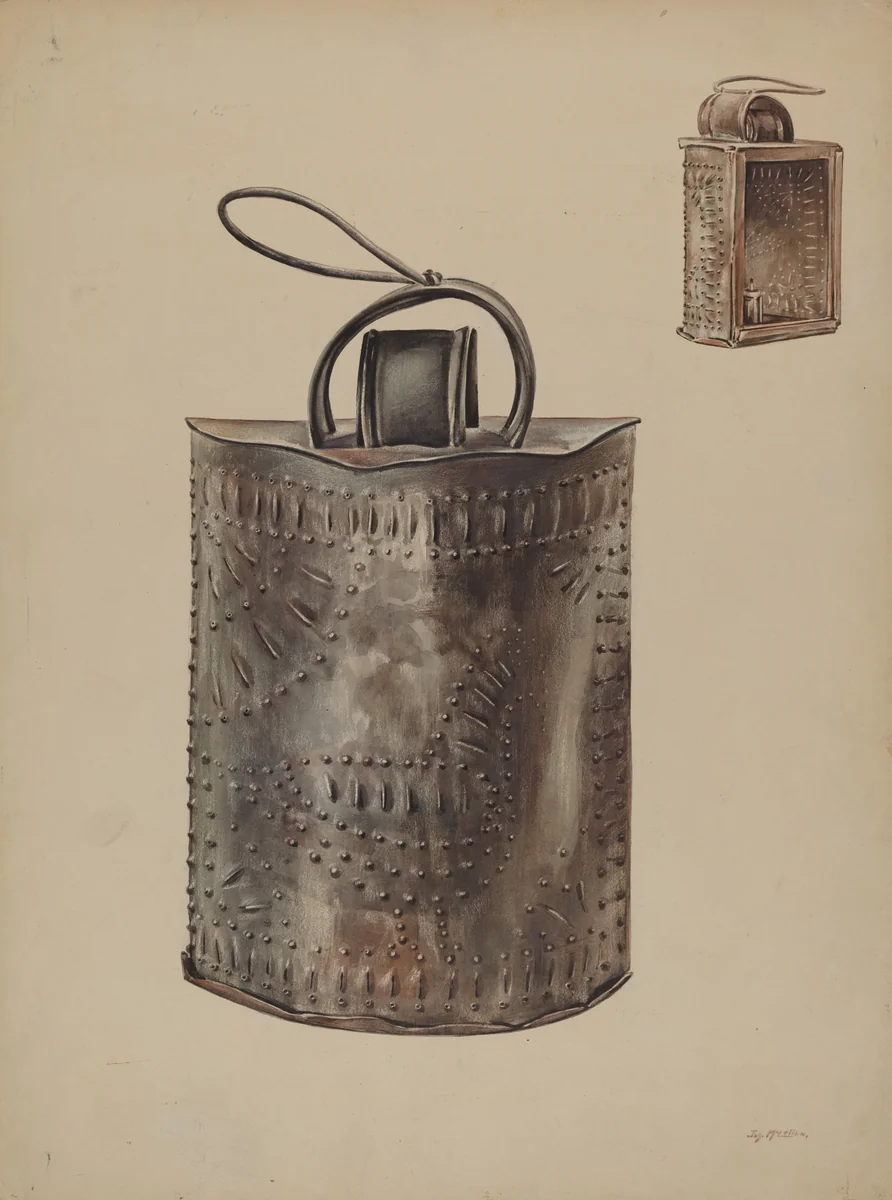 Storm Lamp by James McLellan, index of american design, 1938