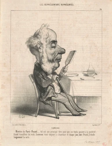 Luneau by Honoré Daumier, print, 1849