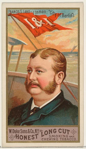 Francis S. Land, from the Sea Captains series (N127) issued by Duke Sons & Co. to promote Honest Long Cut Tobacco by W. Duke, Sons & Co., print, 1887