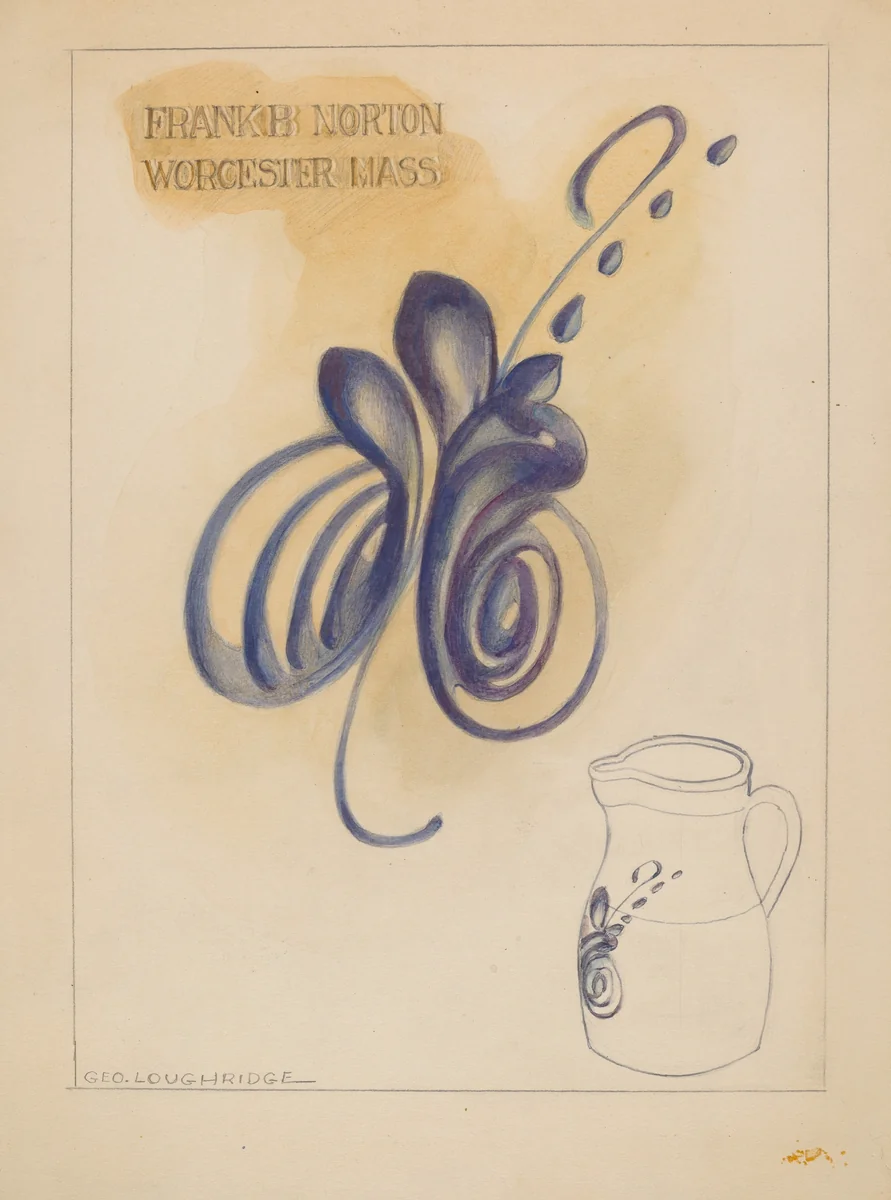 Pitcher by George Loughridge, index of american design, 1937