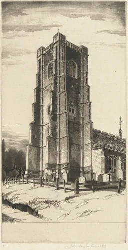 Lavenham, England by John Taylor Arms, print, 1939