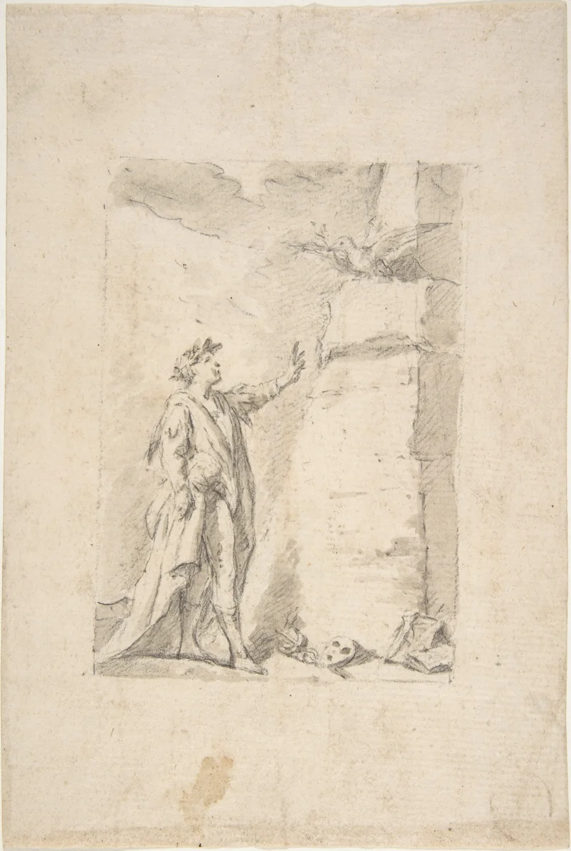 Study for Title-Page by anonymous, drawing, 1700-1800