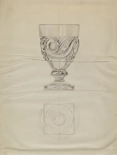 Lidded Compote by Albert Eyth, index of american design, 1936