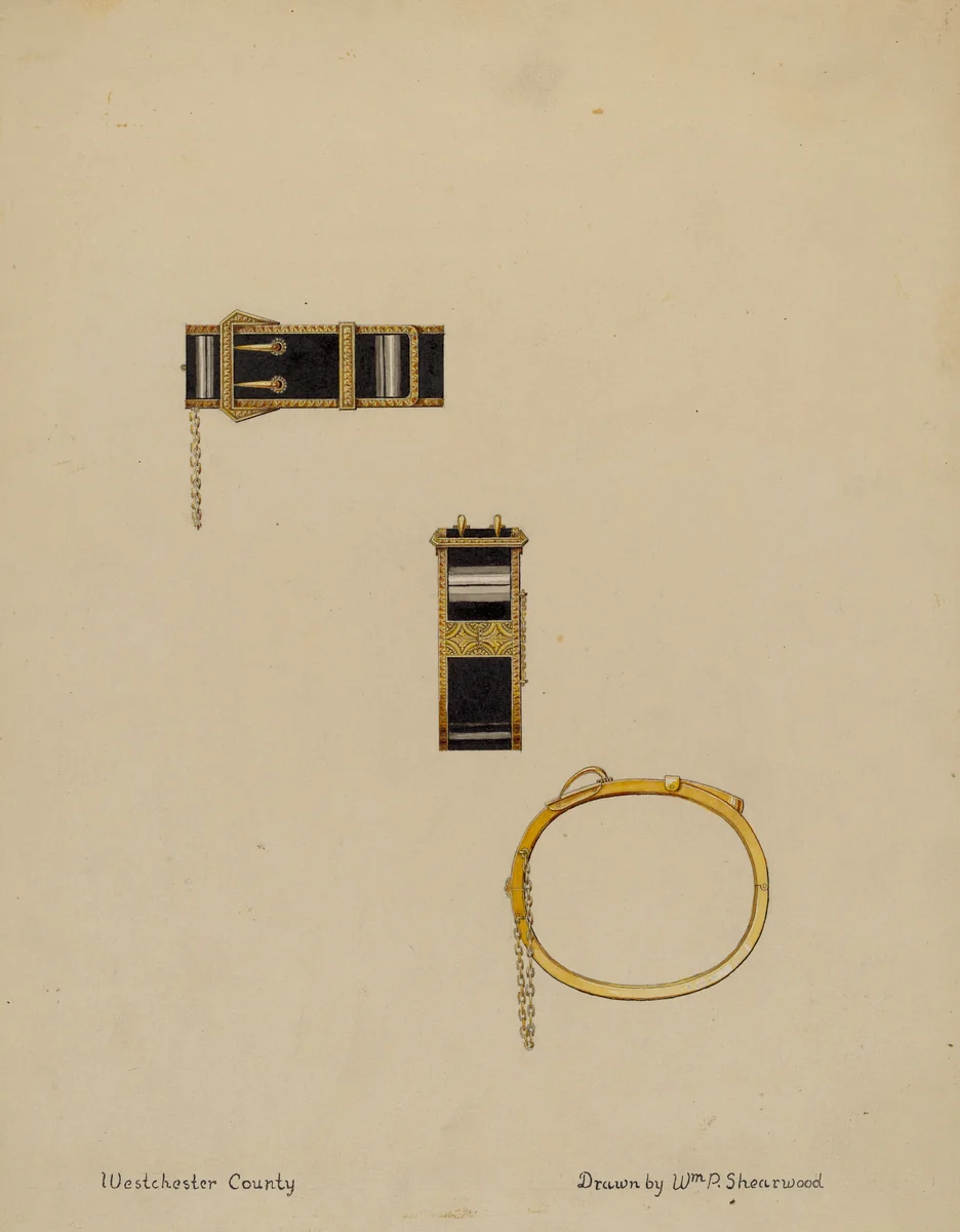 Bracelets by William P. Shearwood, index of american design, 1936
