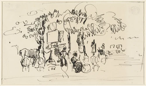 Het park by Rik Wouters, drawing, 1892-1916