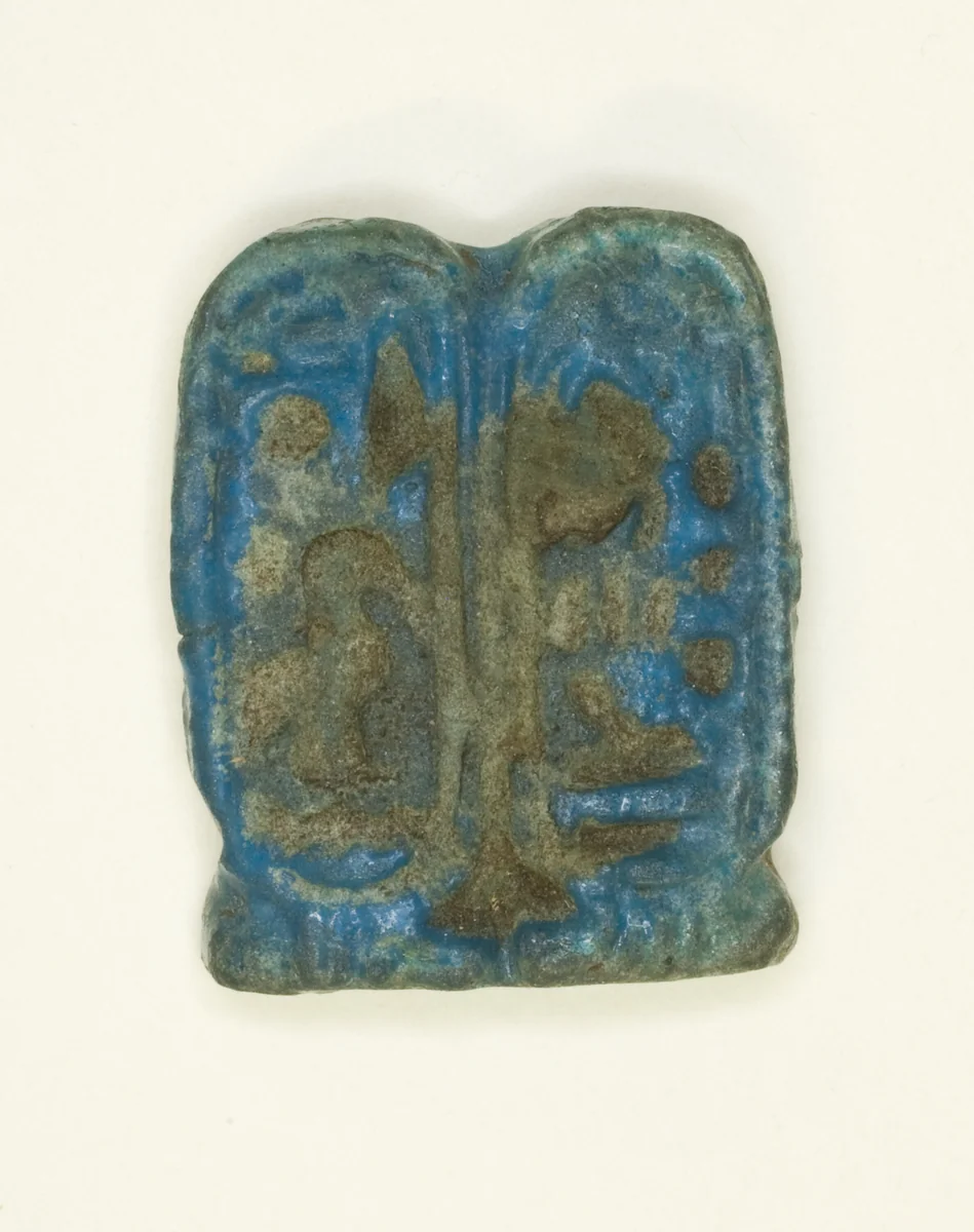 Amulet: Double Cartouche of King Akhenaton by Egyptian, other, -1352--1336