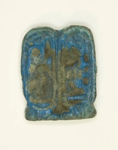 Amulet: Double Cartouche of King Akhenaton by Egyptian, other, -1352--1336