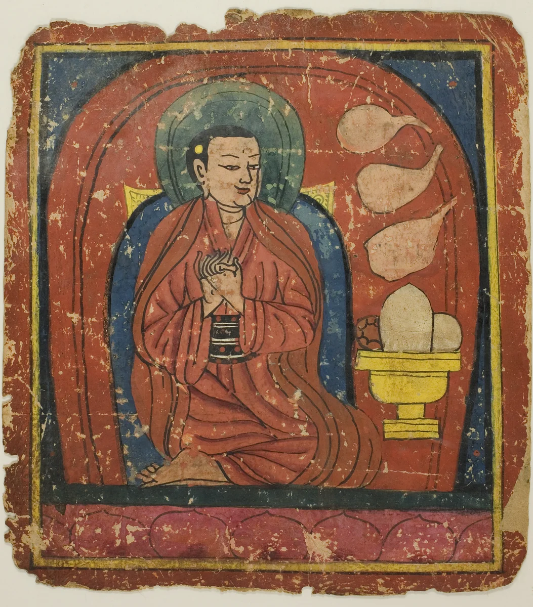 Image from a Set of Initiation Cards (Tsakali) by Southern Tibet, drawing, 1301-1500