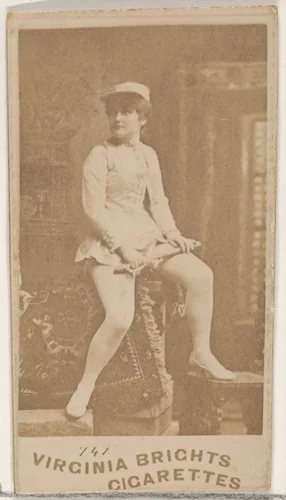 Card 747, from the Actors and Actresses series (N45, Type 4) for Virginia Brights Cigarettes by Allen & Ginter, photograph, 1885-1891