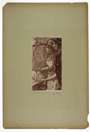 Singer Waiting by Georges-William Thornley, print, 1889-1890