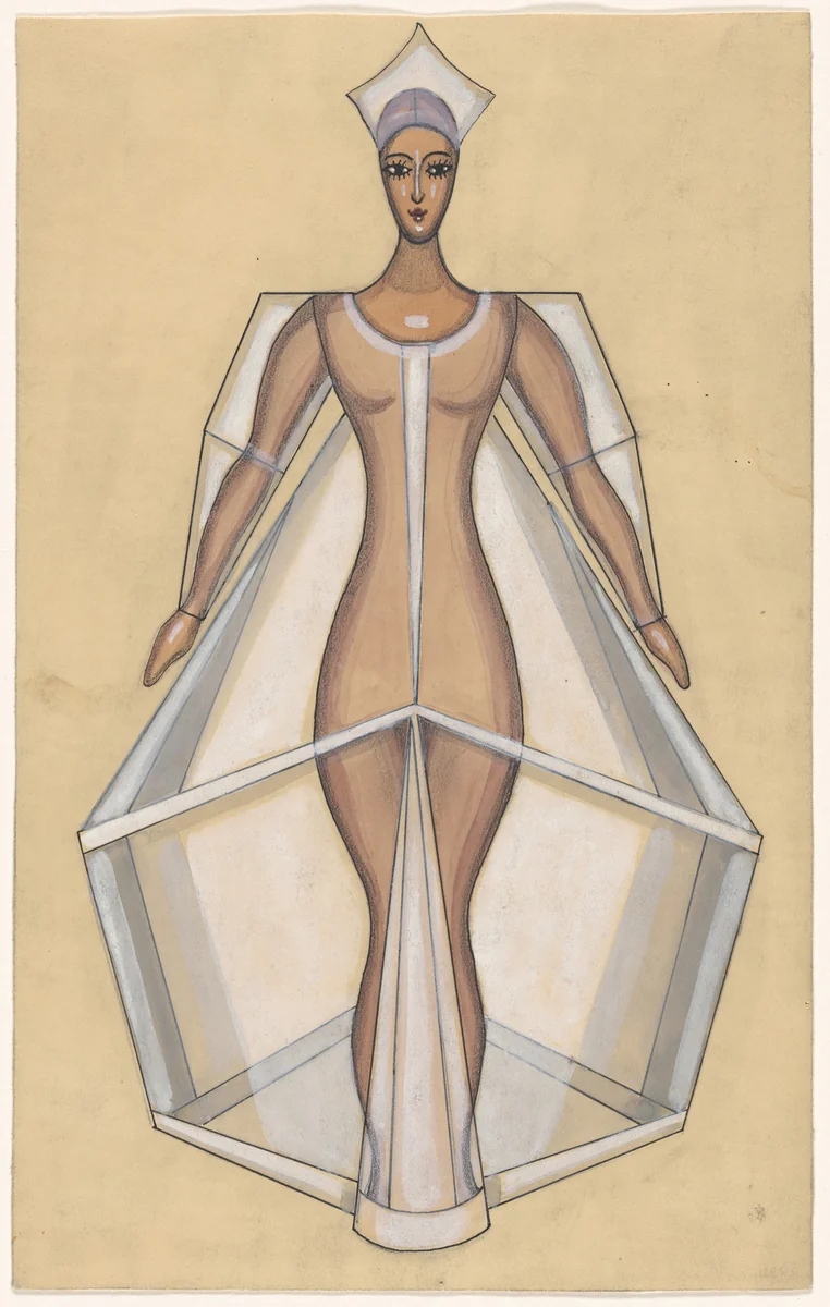 Costume design for the ballet Les Noces (The Wedding) by Sergei Soudeikine, ephemera, 1929