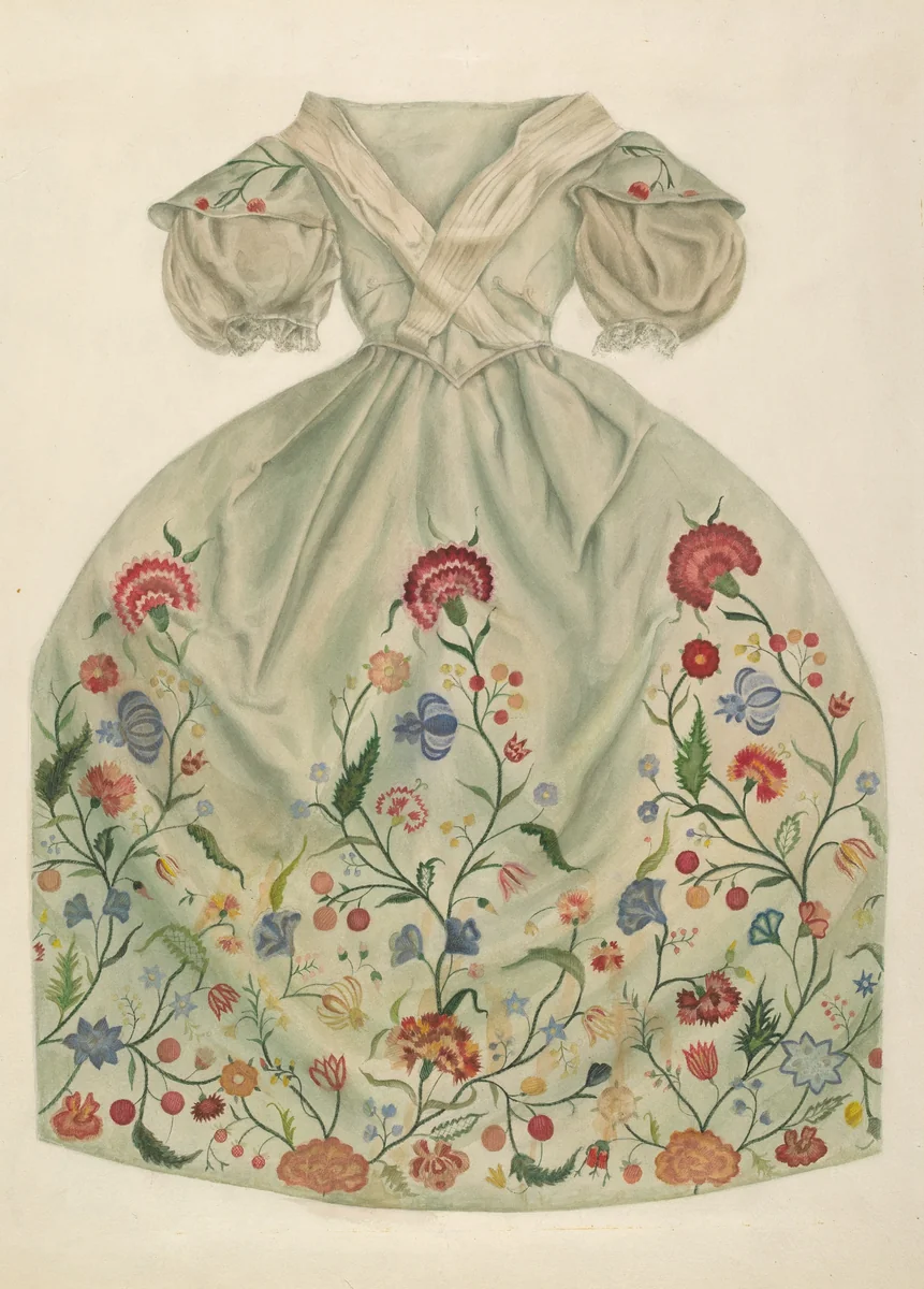 Dress by Betty Fuerst, index of american design, 1935-1942