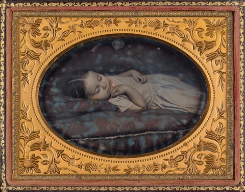 Portrait of a Girl Postmortem by American 19th Century, photograph, 1845-1855