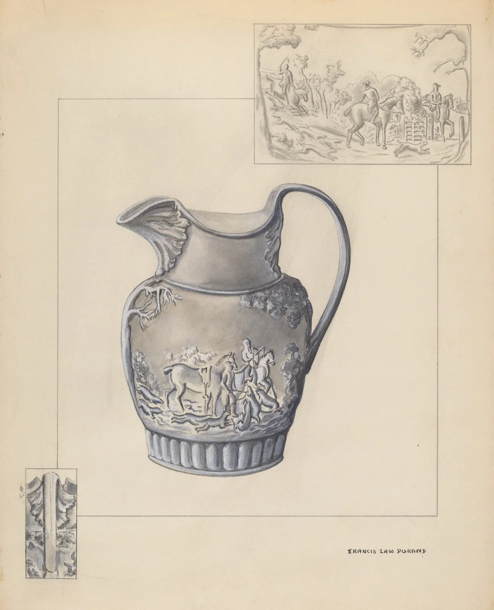 Pitcher by Francis Law Durand, index of american design, 1937