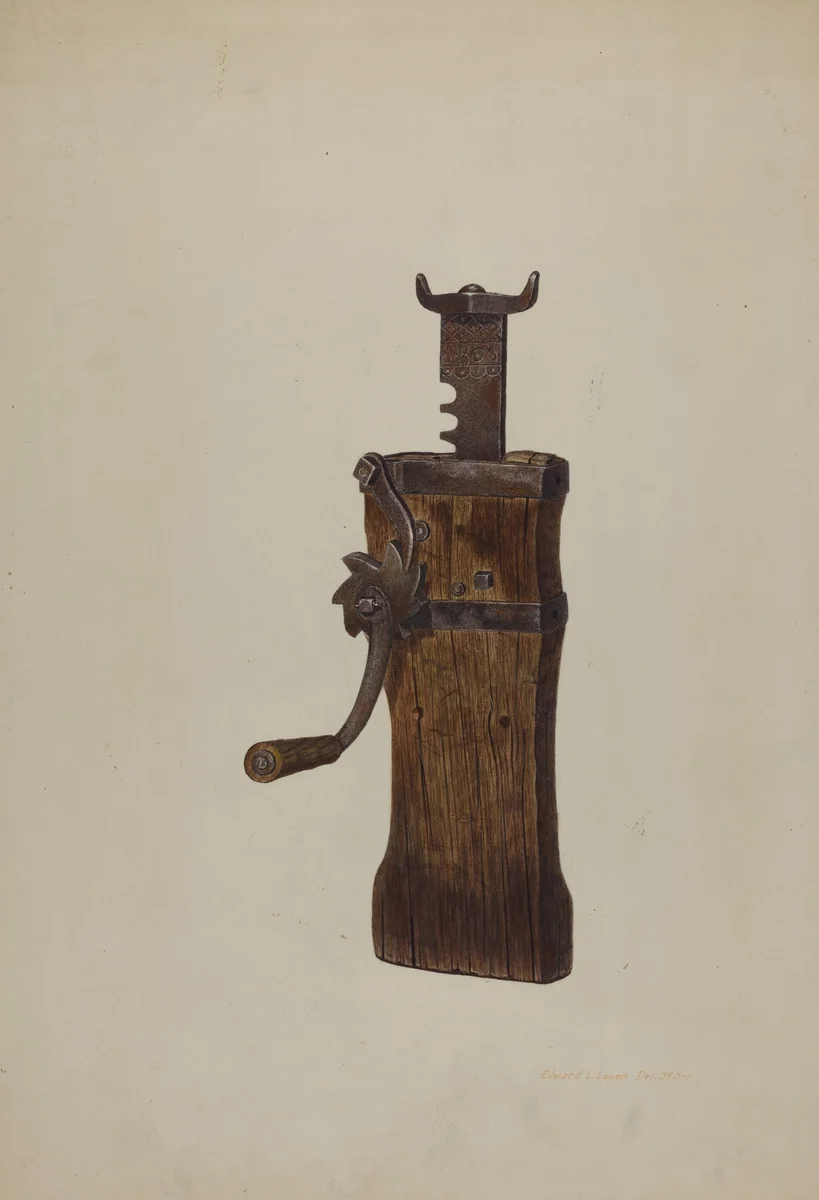 Conestoga Wagon Jack by Edward L. Loper, index of american design, 1935-1942