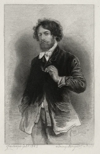 Gavarni by Adrien Nargeot, print, 1867
