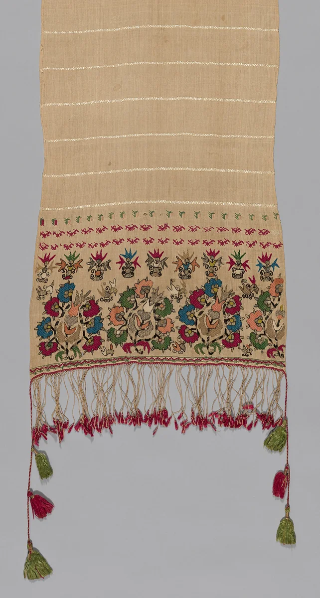 Towel by Greece, Northern Sporades Islands, Lesbos, Mytilene, textile, 1701-1800