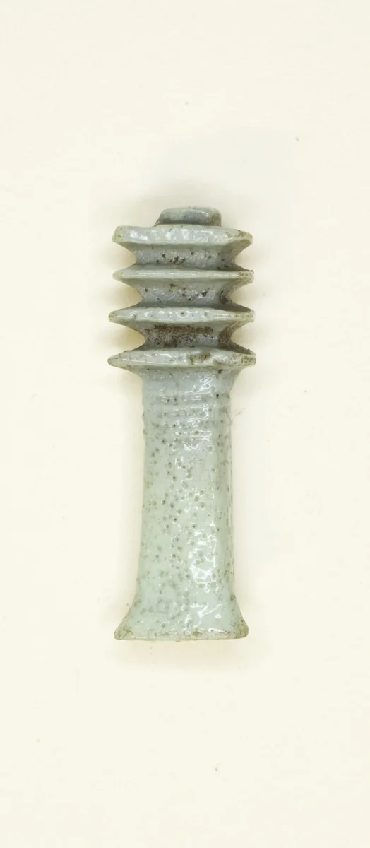 Amulet of a Djed Pillar by Egyptian, metalwork, -664--332