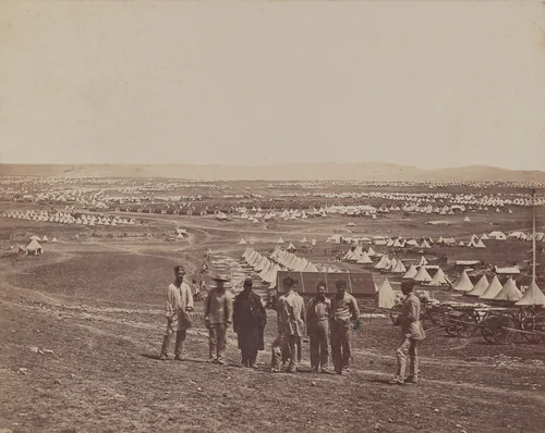 General View of Camp by James Robertson; Felice Beato, photograph, 1855-1856