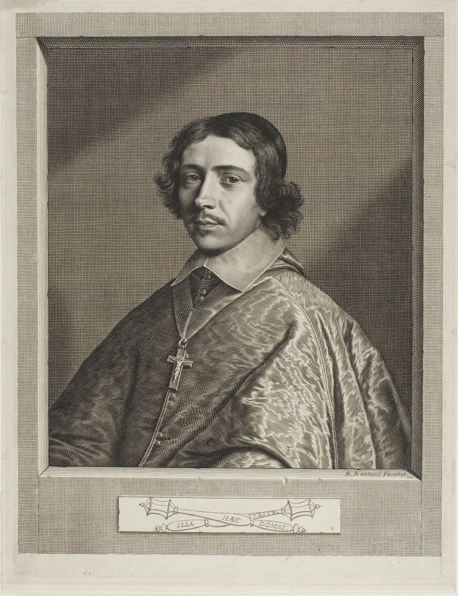Cardinal de Retz by Robert Nanteuil, print, 1650