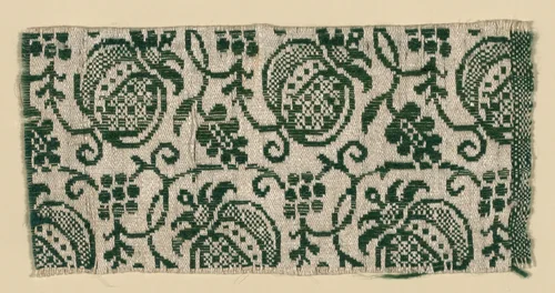 Fragment by Netherlands, textile, 1650-1700
