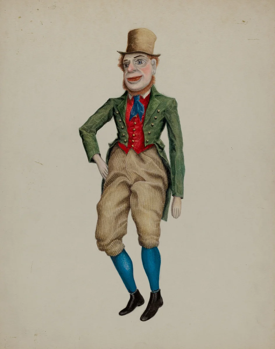 Marionette by Pearl Torell, index of american design, 1935-1942