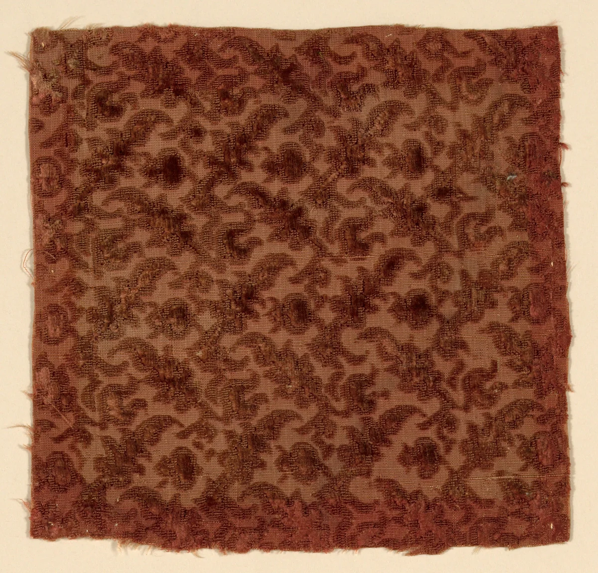 Fragment by Italy, textile, 1601-1625