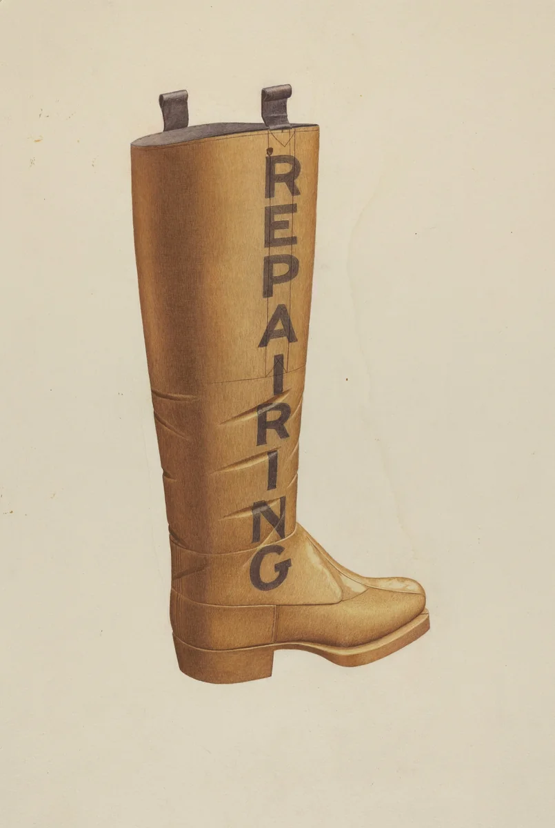 Shop Sign by Albert Ryder, index of american design, 1935-1942