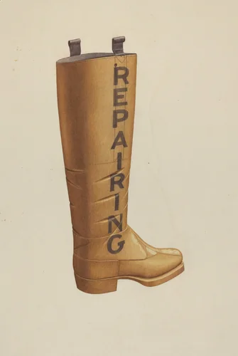 Shop Sign by Albert Ryder, index of american design, 1935-1942