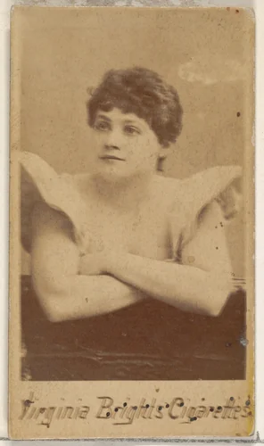 From the Actors and Actresses series (N45, Type 4) for Virginia Brights Cigarettes by Allen & Ginter, photograph, 1885-1891