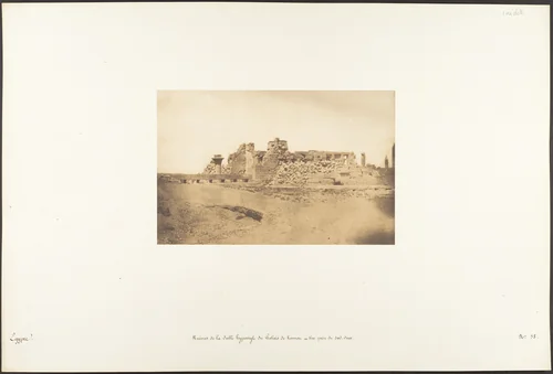 Ruines de la Salle Hypostyle du Palais de Karnac - Vue prise du Sud-Ouest by Maxime Du Camp, photograph, 1849-1850