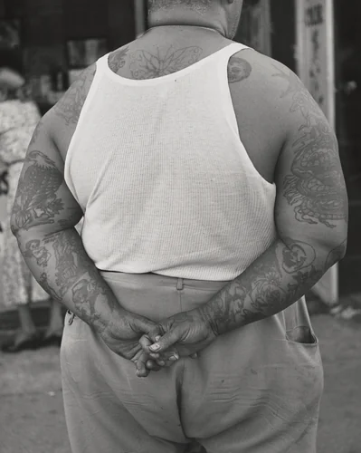 Back Tattoo by Leon Levinstein, photograph, 1953-1963