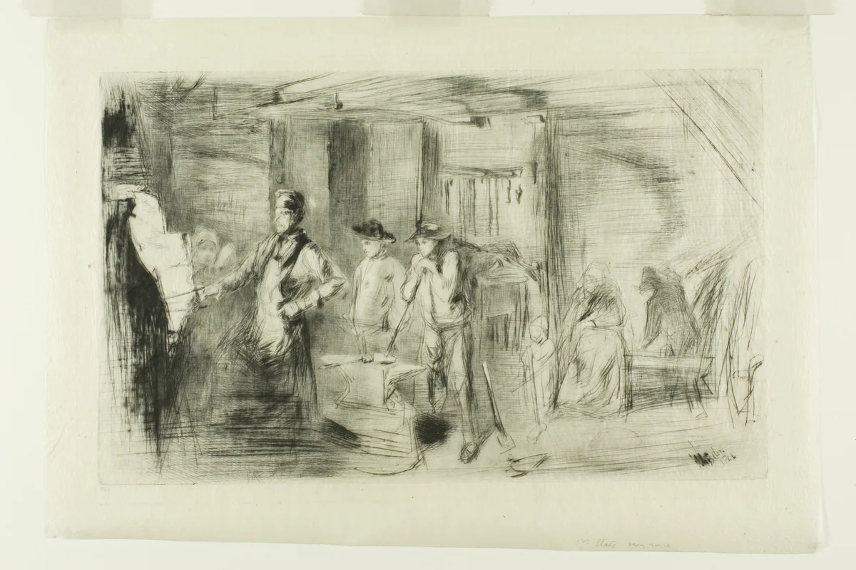 The Forge by James McNeill Whistler, print, 1861